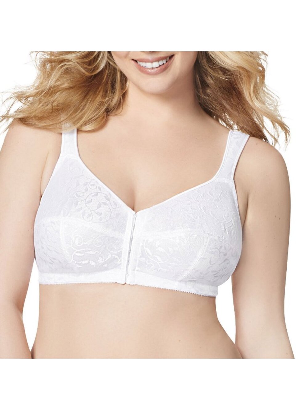 #2310 JUST MY SIZE Front Close Soft Cup Plus Size Mj1107 Full Coverage Bra